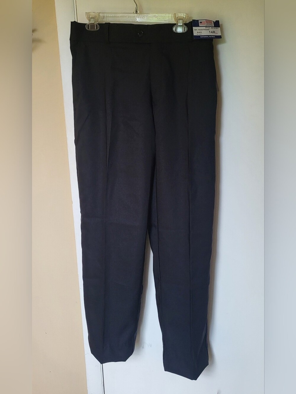 NWT National Patrol Female Security Pants Stretch Fit Black 14R Polyester 3001ES
